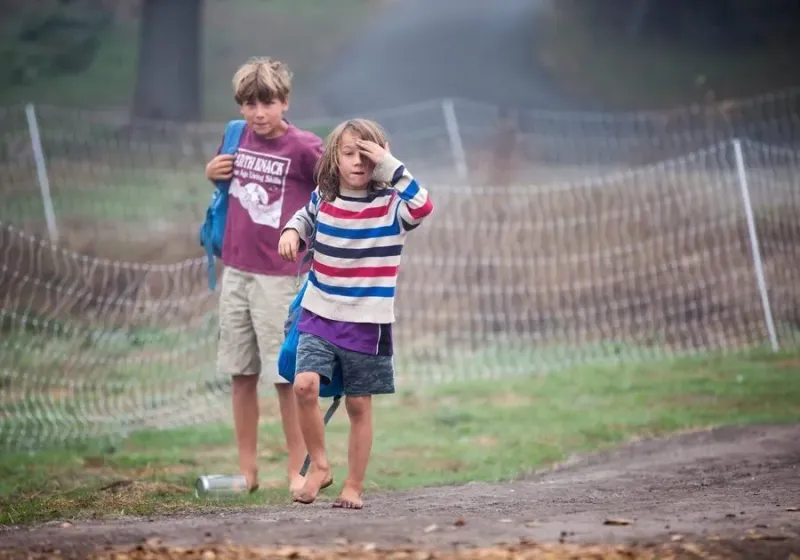 Students working together during an enrichment program session